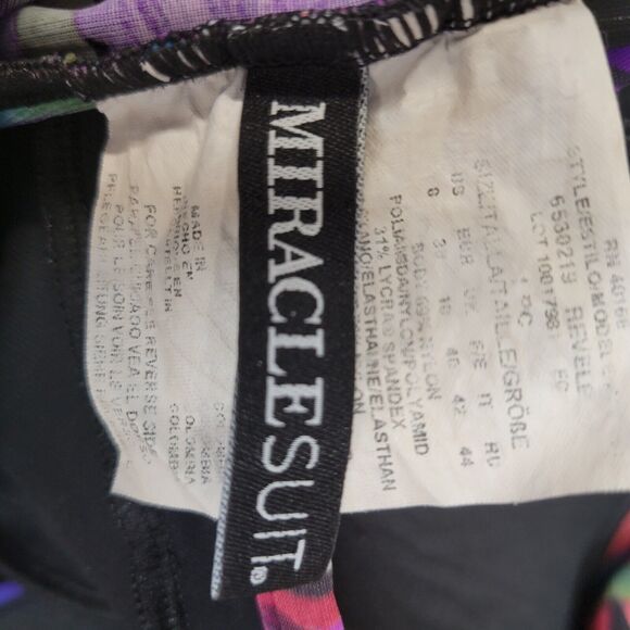 Miraclesuit One Piece Swimsuit Womens 8 Revele Jungle Pattern Colorful Underwire - Picture 8 of 9